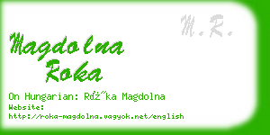 magdolna roka business card